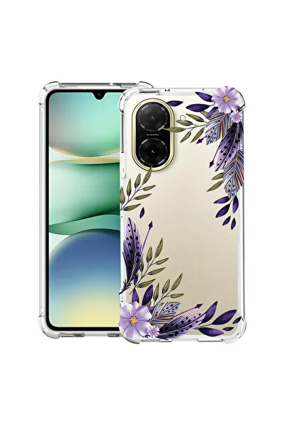 bestcase Αντικραδασμική Θήκη για Xiaomi Redmi A5 (173mm), Φλοράλ - Λεβάντα, 2...