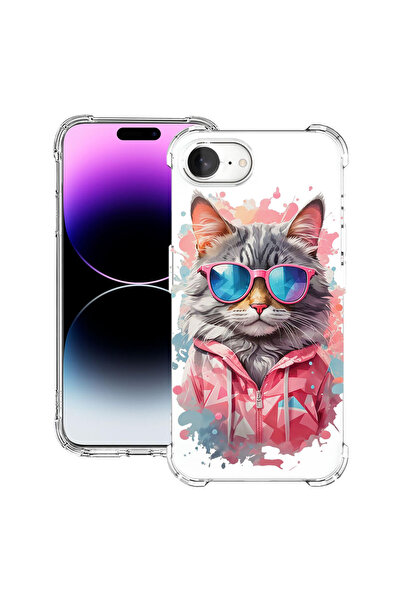 bestcase Husă Antișoc pentru Apple iPhone 16e / 17e, Shopping Queen Cat, 1988...