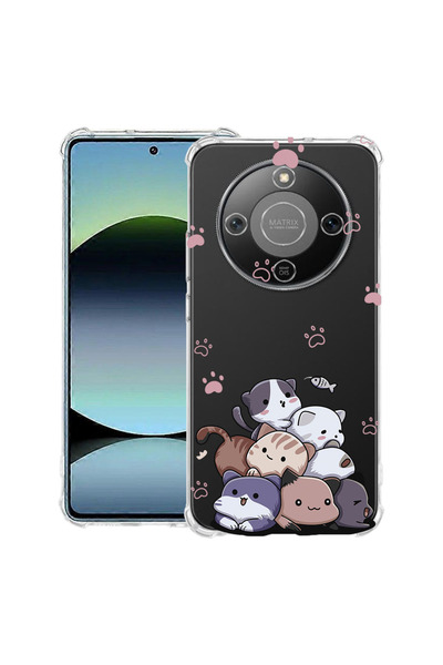 bestcase Противоударен калъф за Honor Magic8 Lite, Бебешки котенца, 3128364 A...