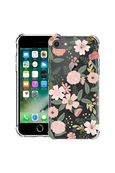 bestcase Husă Antișoc pentru Apple iPhone SE 3 / SE 2 / 8 / 7, Model Floral -...