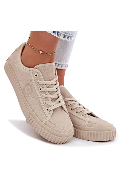 Big Star Shoes Adidași joși de damă Big Star TT274106 Bej 37