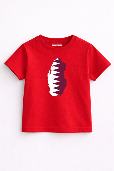 Rabona Fashion Qatar Outline Minimal Kids T-Shirt