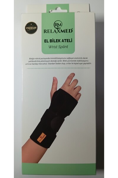 RMRELAXMED El Bilek Ateli – Sağ ve Sol El Uyumlu Alüminyum Destekli Karpal Tü...
