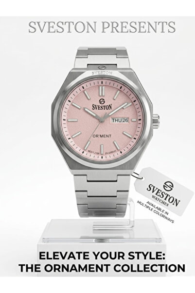 Sveston SV-9384G 1.0 Men’s Watch – Japanese Quartz Movement – Stainless Steel...