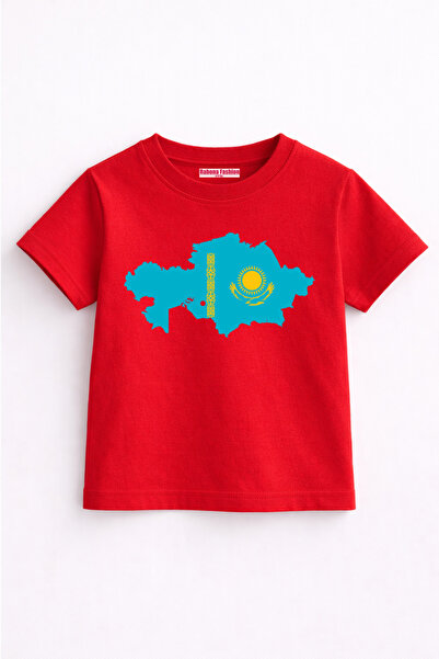Rabona Fashion Tricou pentru copii cu harta Kazahstanului