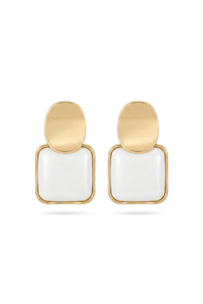 GenelTedarik Steel 2-Piece Mini Dangle Stylish Earrings