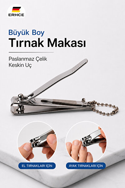ERHCE Tırnak Makası Büyük Boy / El ve Ayak Tırnak Kesimi için Makas