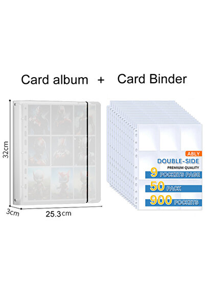 Choice5 9geshuang50 4 Ring A4 9 Pocket Card Binder Protective Cover photo Car...