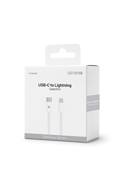 Simex iPhone 11 12 13 14 Uyumlu Type-C to Lightning 20W Hızlı Şarj Kablosu 1 ...