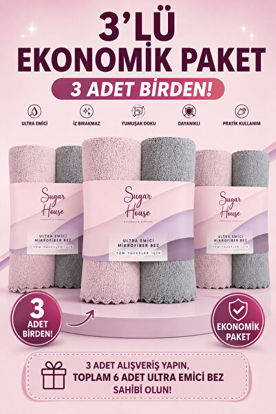 3 ADET ULTRA EMİCİ BEZ 2'Lİ EKONOMİK PAKET
