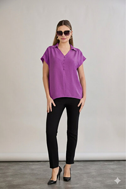 HOFY 1484 Top düğmeli bluz