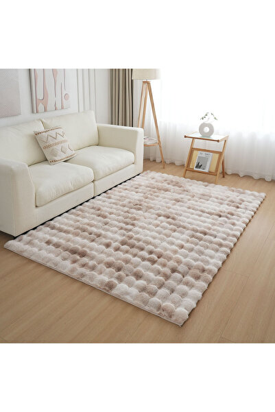Home Box Timmy Bubble Rabbit Fur Printed Rug - 150x220 cm