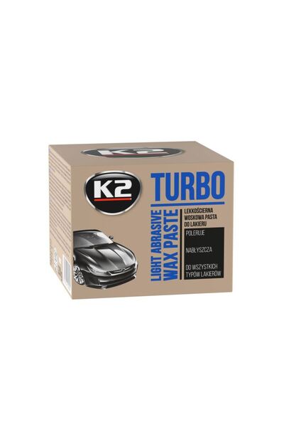 K2 Pasta abraziva polish, lustruit vopseaua, cu burete aplicator inclus, TURBO 250gr
