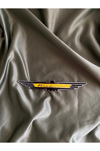 MOTTOMOR Auto Thunderbird Wing-Letched Casting Engraved Chrome Red-Yellow