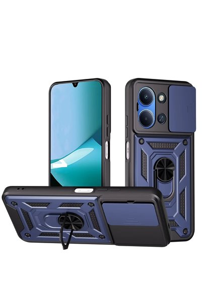 New Face ILKESHOP غطاء حماية جديد من السيليكون لهاتف Redmi 15C 4G مع حلقة عدس...