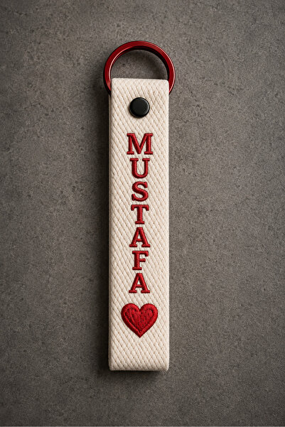 DERCES TASARIM Nakışlı İsimli Anahtarlık, Çanta ve Araba Süsü ( Name Tag)