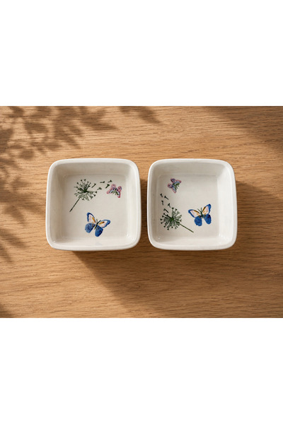Yasvera Ceramics 2’li Kare Salata Kasesi ve Fırın Kabı