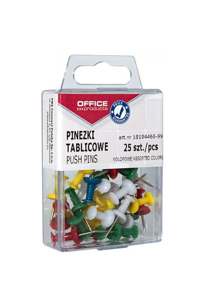 OFFICE products Pioneze panou pluta, 25 buc/cutie,