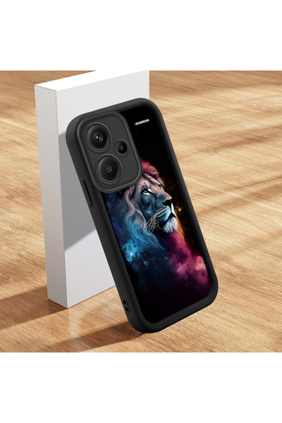 SLIMFELT Redmi Note 13 Pro Plus+ 5G Uyumlu Yüksek Kalite Aslan Desenli Kılıf,...