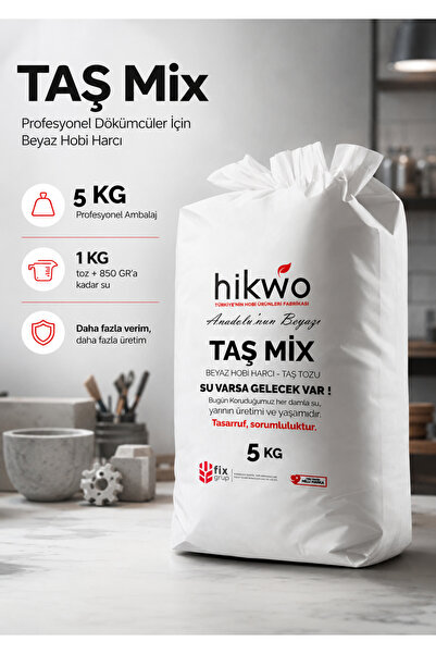 Hikwo Taş Mix Profesyonel Hobi Harcı - Taş Tozu - Alçı Tozu