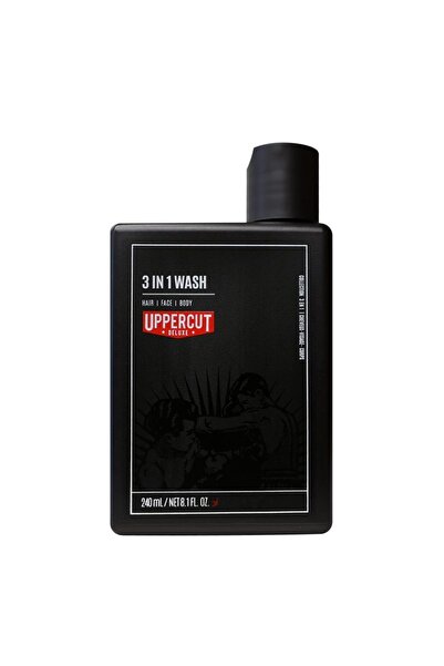 Uppercut Deluxe Șampon 3 în 1, Curățare, Hidratare, 240 ml