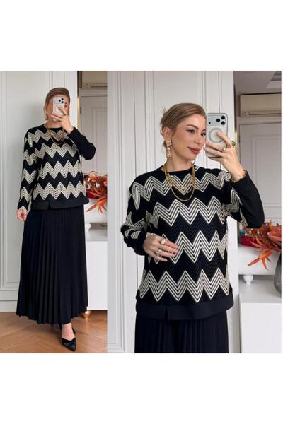 GK Knitted Fabric Skirt Suit
