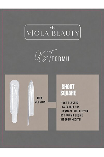 VB VIOLA BEAUTY VIOLA BEAUTY ÜST FORMLARI -( Protez Tırnak Uzatma İşlemi İçin...