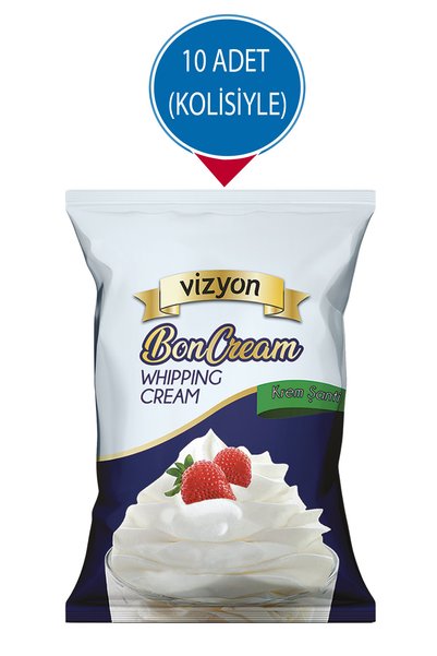 VİZYON Boncream Toz Krem Şanti 1 Kg X 10 Adet (Kolisiyle)