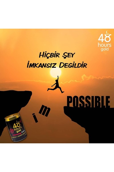 48 HOURS GOLD GINSENG 48 Hours Shot Enerji İçeceği Ginseng Drink 12 Adet 150ml
