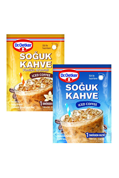 Dr. Oetker Dr.Oetker Soğuk Kahve 50 g Vanilya Aromalı Soğuk Kahve 50 g 2 li Set