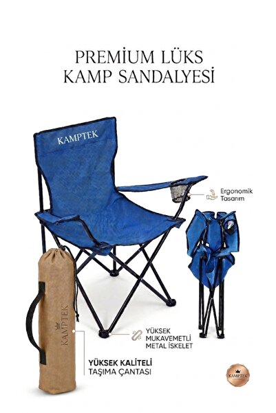 kamptek kamp teknolojisi Kamp Piknik Doğa Sandalyesi Katlanabilir Taşıma Çant...