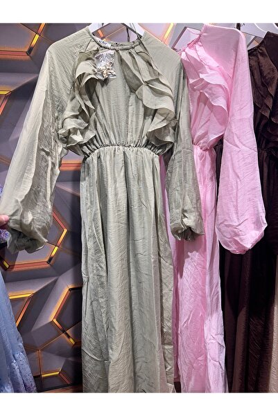 MODA S&S BZLİNE Rochie cu broșă stea și detalii la umeri