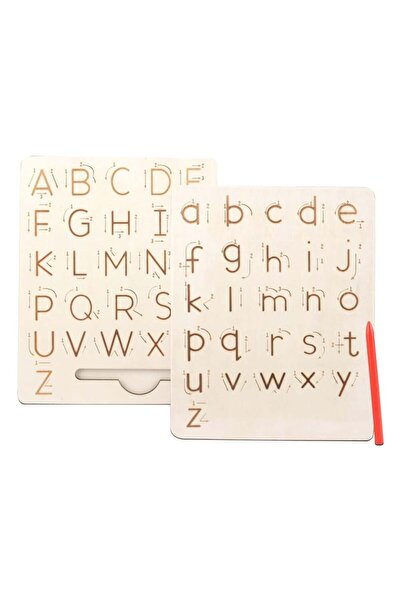 Junios Placa din lemn pentru exersarea caligrafiei, Invatam Litere