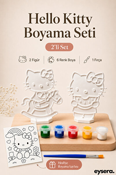 eysera Hello Kitty 3D Çocuk Boyama Seti – Çocuk Aktivite & Hobi Oyuncak, Mont...