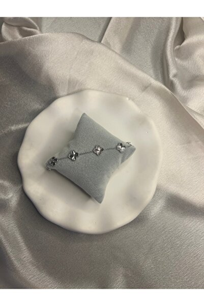 LUMİERE JEWELRY VC Gümüş Yonca Bileklik