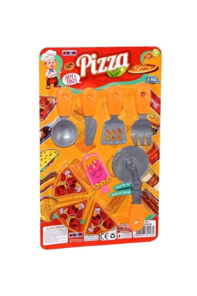 Generic Brand Small Pizza Toy Set 40x25 cm 9 pieces