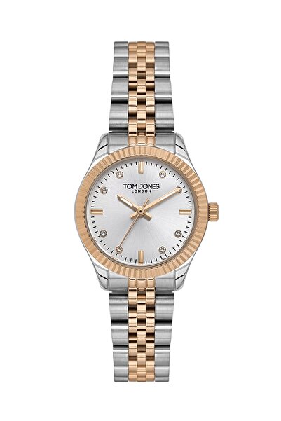 Tom Jones London Premium Series Minimal Design Stone Dial Steel Case Steel Ba...