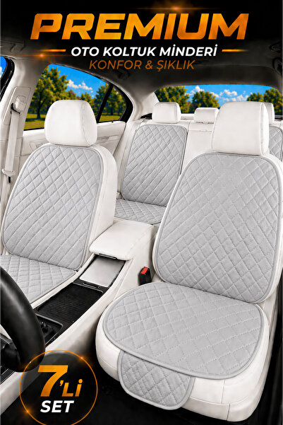 ECARTEKS PREMİUM QUALİTY CAR ACCESSORİES Universal Bej Oto Koltuk Minder Seti...