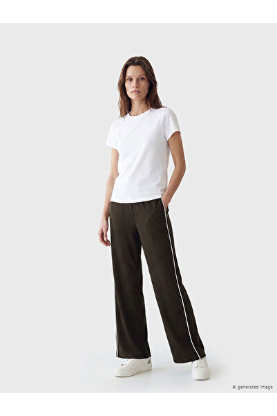 LC Waikiki Peak New Season Striped Soft Touch Women's Sweatpants