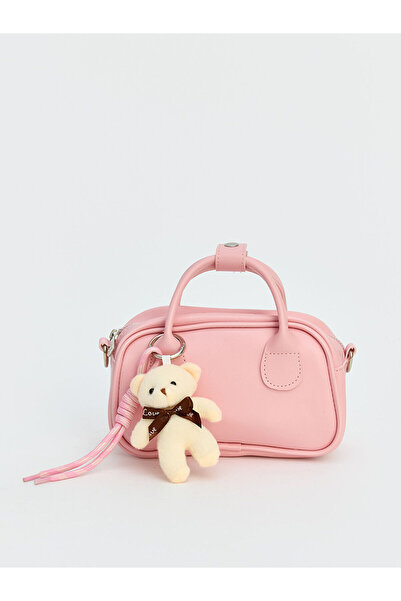 LC Waikiki Özmarka New Season Girl's Shoulder Bag with Teddy Bear Accessories