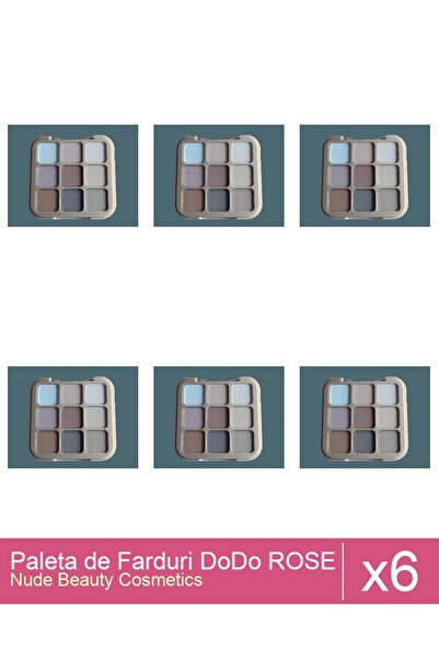 Makeup Set of 6 DoDo ROSE Eyeshadow Palette 8g, 01