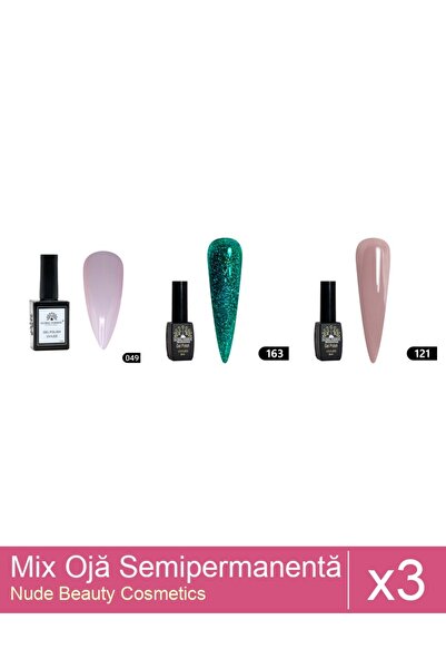 Makeup Set Mix 3 produse Nail Oja: Oja semipermanentă Global Fashion, Gel pol...