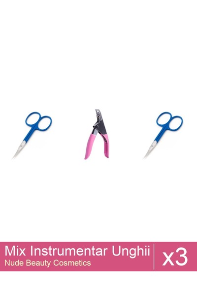 Makeup Set Mix 3 produse Forfecute: Forfecuta profesionala pentru cuticule, O...