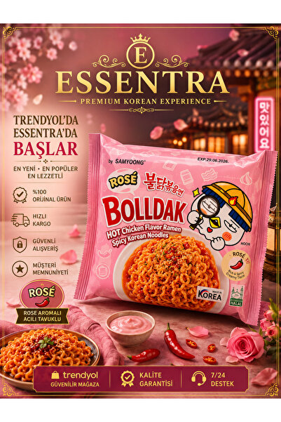 Essentra Home ESSENTRA Rosé Creamy Korean Noodle Pack Pink noodle
