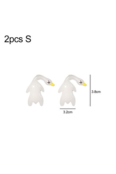 choice2 2pcs S ﻿﻿2pcs/set Color Change Roast Duck Pendants Keychain Simulatio...