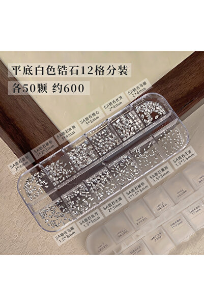 Choice3 05-600Pcs 6/12Grids Super Sparkly K9 Glass Rhinestone Nail Art Luxury...