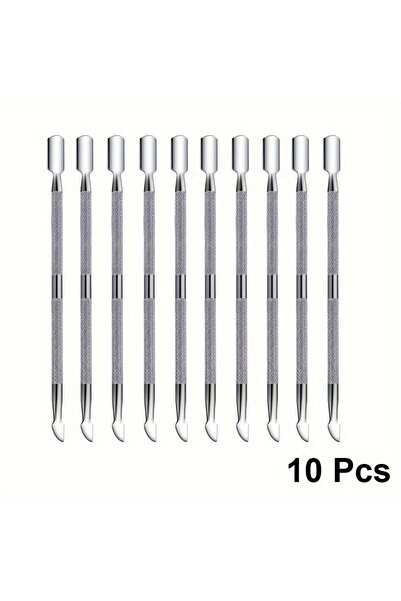 choice2 10pcs 3-10pcs Stainless Steel Nail Art Cleaning Tools Cuticle Pusher ...