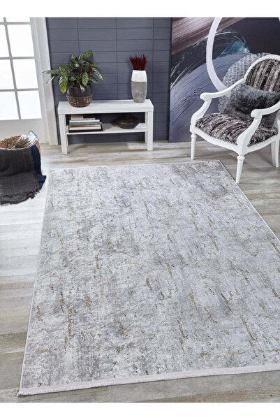 halinet Halı.Net White Modern Washable Non-Slip Living Room Carpet Haln-Hln1817