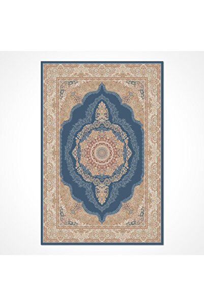 halinet Halı.Net Blue Modern Washable Non-Slip Living Room Carpet Cr-İskandiv...
