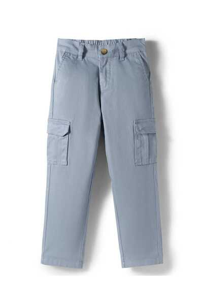 Pine kids Cotton Woven Full Length Solid Coloured Trousers With Side Pockets ...